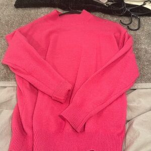 shein pink sweater size small fits like medium/large